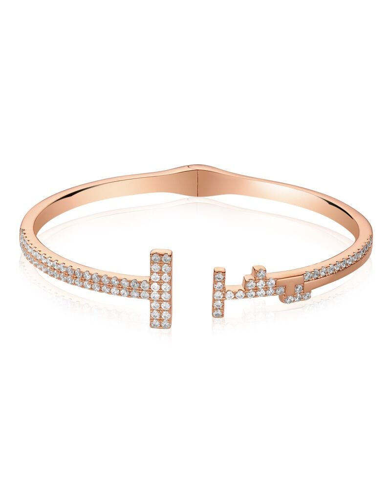 Two Bar Open Bangle | Larus Jewellery